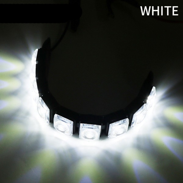  Flexible Car 8LED Super Bright White LED DRL