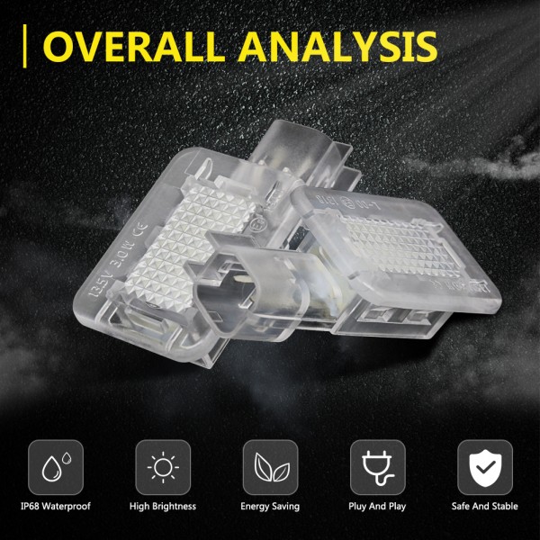Car LED Door Light For Volvo XC90 S60 XC70 S60N V60 C30 S80 V70N Car Door Decorative Lamp Car Welcome Lamp