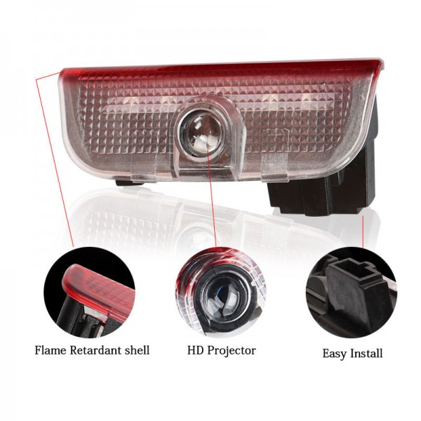 Car Led Door Light HD Logo Projector Ghost Shadow Welcome Lights Ground Courtesy Step Light for Volkswagen