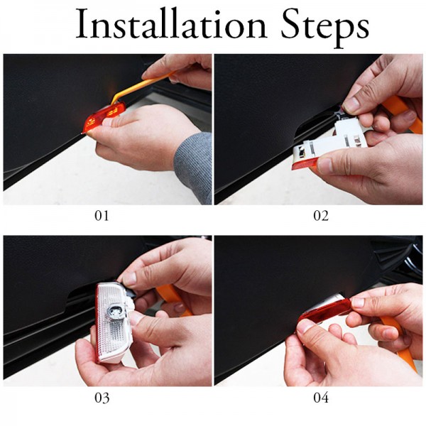 Car Led Door Light HD Logo Projector Ghost Shadow Welcome Lights Ground Courtesy Step Light for Volkswagen