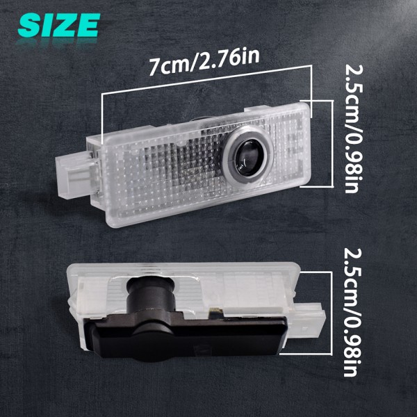 LED Car Door Ghost Light for MINI Cooper One S JCW R55 R56 R58 R59 R60 F56 F60