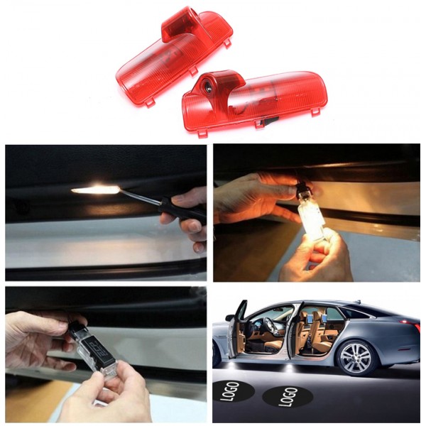 Led Logo Light Car Door Shadow Projector For HYUNDAI ELANTRA 2008--2015 Car Door Logo Light