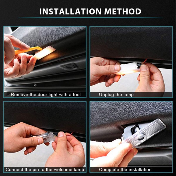 Car LED Door Projector Logo Ghost Light For Maserati Quattroporte GranTurismo Ghibli GranCabrio Levante 