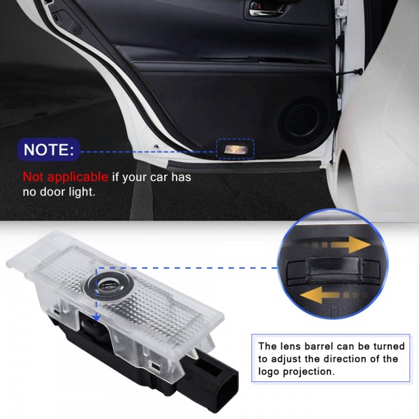 Car LED Door Projector Logo Ghost Light For Maserati Quattroporte GranTurismo Ghibli GranCabrio Levante 