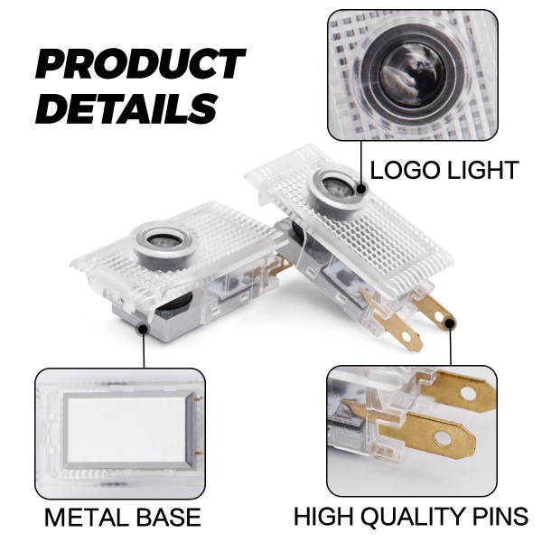 Car Ghost Shadow Projector Led Light Emblem Laser Atmosphere Wireless For Opel