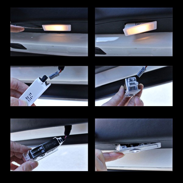 Car Ghost Shadow Projector Led Light Emblem Laser Atmosphere Wireless For Opel
