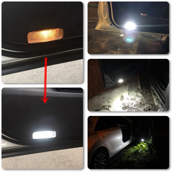 LED Car Door Laser Projector Light For Toyota Camry 40 50 55 70 Prado 150 Land Cruiser 200 Prius 20 30