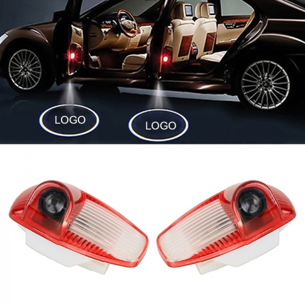 LED Car Door Light Welcome Logo Car Brand 3D Shadow Light for Porsche Panamera Cayman Boxster 
