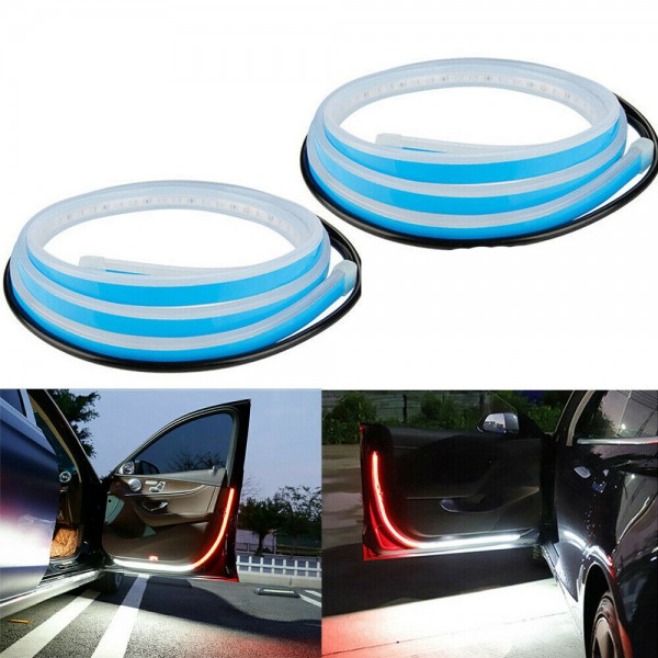 Car door warning lamp flashing signal led light anti-collision two-color streamer strip 