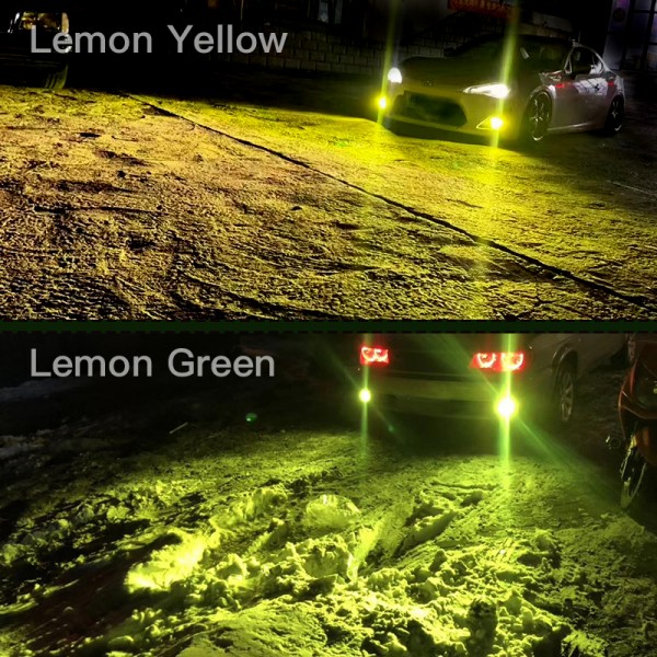 Lemon Yellow 3000k/ Lemon Green 4000k auto led fog lights car fog lamp 880/881/H1/H3/H4/H7/H11/9005/9006/9012/5202 bulbs