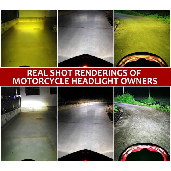 Motorcycle H4 BA20D P15D 3030 led headlight 12smd light bulbs