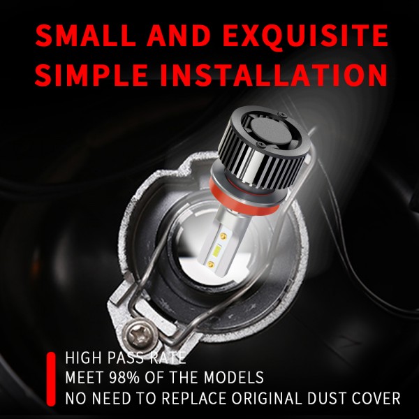 h4 led headlight bulb for car h7 led canbus no error mini h11 led car lamp H1 H8 H9 9005 9006 HB3 HB4 LED Bulbs Turbo 12v