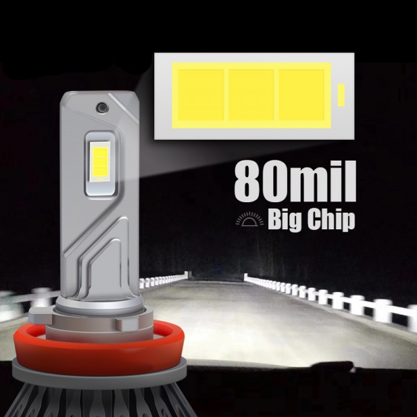 Car Lights LED 65W 16000LM H7 H4 H11 LED Lamp for Headlight Bulbs H1 H8 H9 9005 9006 Turbo H7 LED Bulb 12V 24V truck/van
