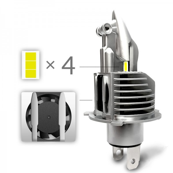 H4/9003/HB2 LED car headlight bulbs 12V 24V 70W 11600LM led lamps for auto high beam dipped beam fog lights motocycle h4