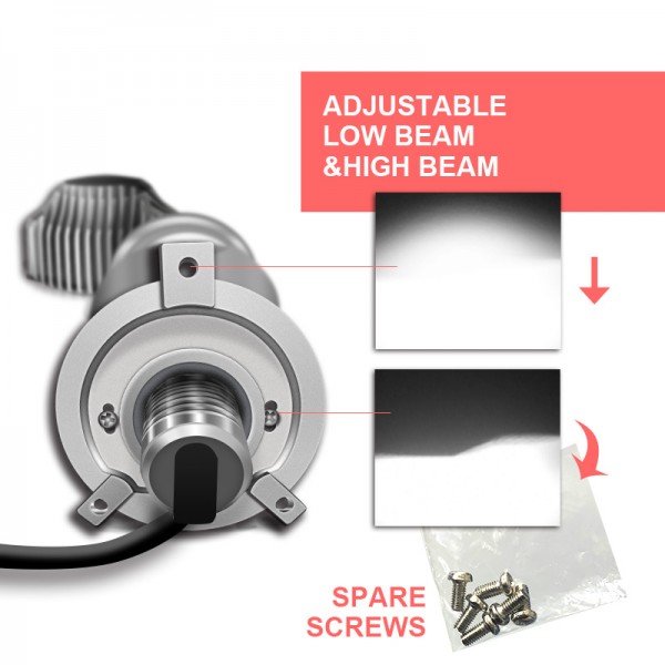 h4 led lens 12V 72W 8000LM 5500k h19 lenses projector high/dipped beam light bulb auto led lamps Car Headlight Bulbs LED