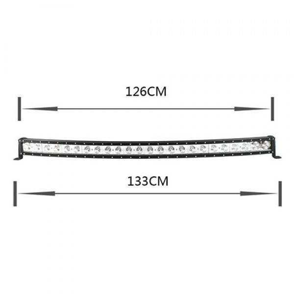 240W 52 inch Curved Single-Row LED Light Bar 