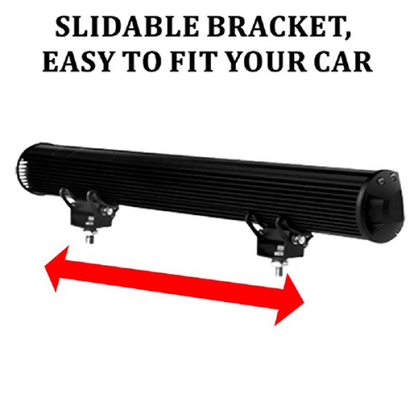 108W  17inch Straight Double-Row LED Light Bar with 4D Lens