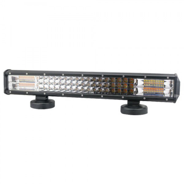 288W Combo 20.5in Multi-functional Dual-Color LED Strobe Light Bar