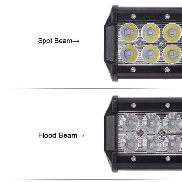 54W 9 inch Straight Double-Row LED Light Bar