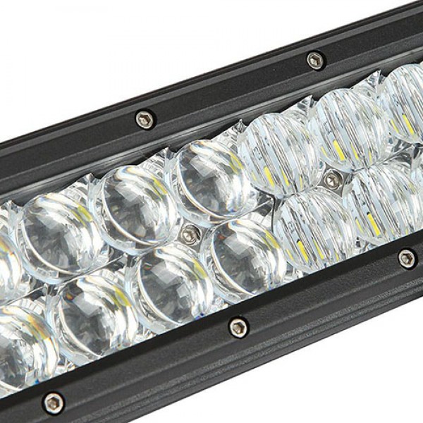 90W 14 inch Straight Double-Row LED Light Bar with 5D Lens