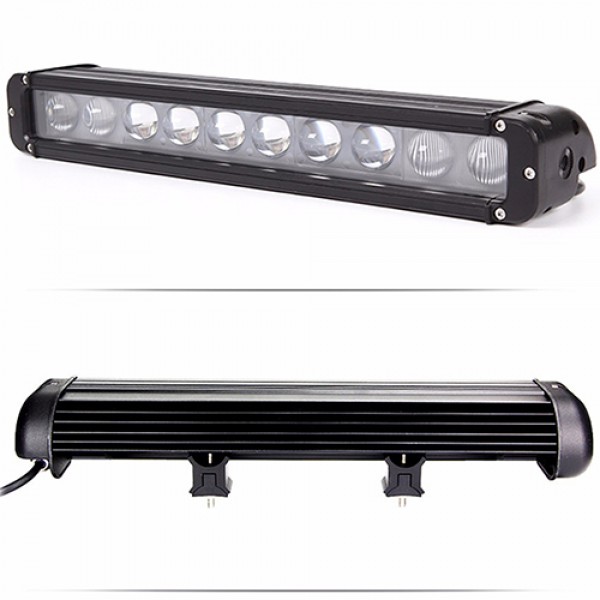 100W 17inch Straight Single-Row LED Light Bar with 4D Lens