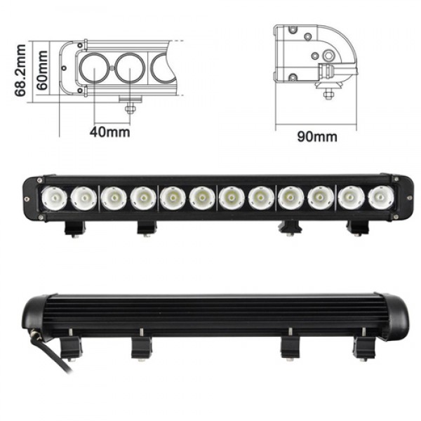 120W 20inch Straight Single-Row LED Light Bar