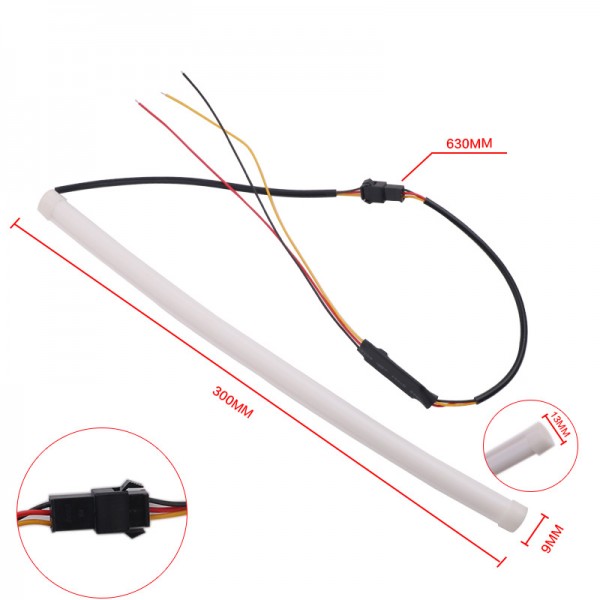  30cm 12" 12V Car led Soft Flexible LED tube strip