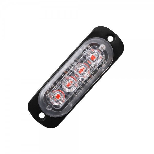 12V 24V Slim Emergency Light Flash Amber Truck Car Led Light Bar