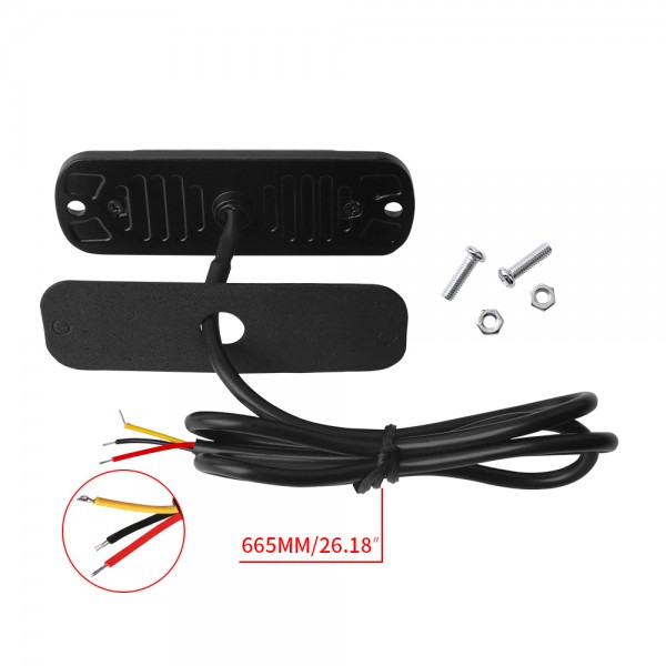 12V 24V Slim Emergency Light Flash Amber Truck Car Led Light Bar