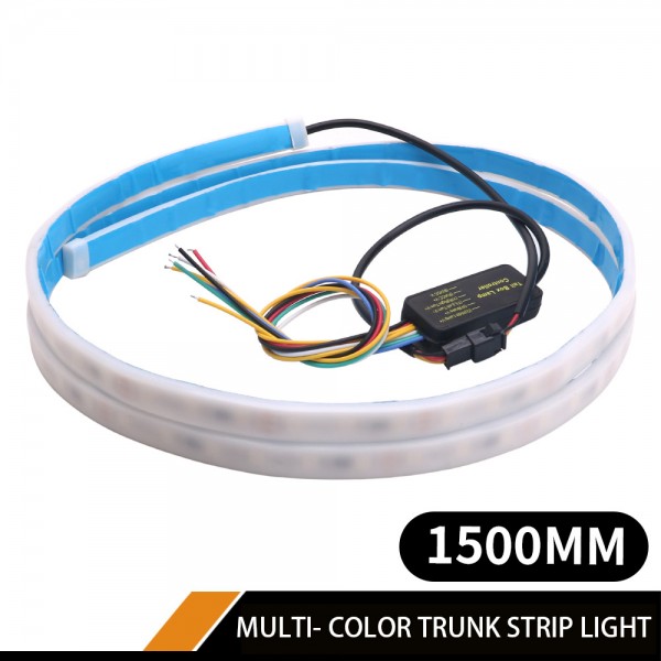 150cm 60inch LED Flexible flowing DRL Car Rear Trunk Strip tail lights