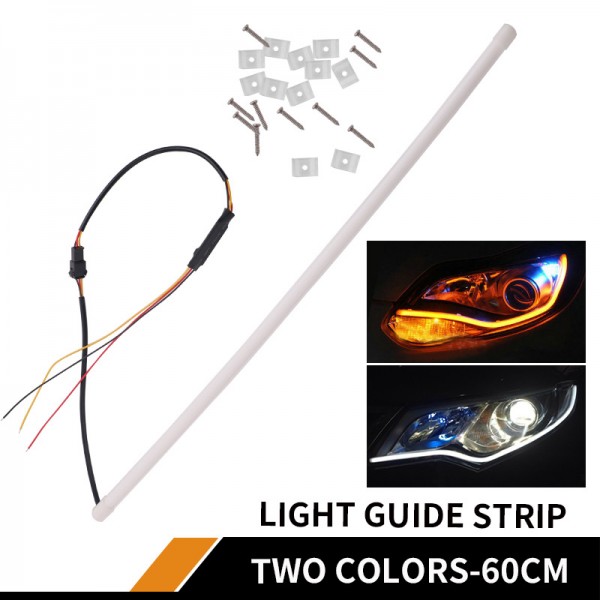 2PCS 60 cm LED DRL DIY flexible