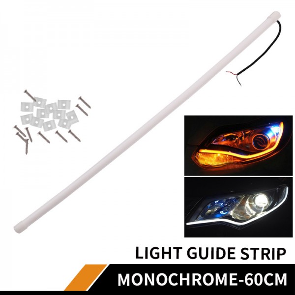 30 45 60MM white LED DRL Strip with Turn Signal