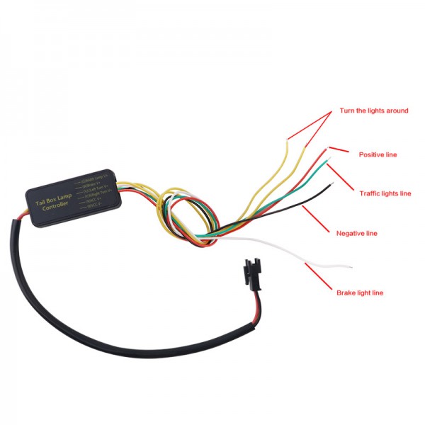 120CM colorful car trunk led tail trailer tailgate strip light 