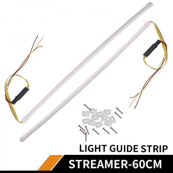 60cm LED Turn Signal Flexible Headlight Angel Eye DRL 