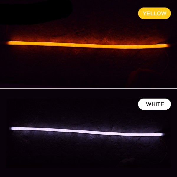 60cm LED Turn Signal Flexible Headlight Angel Eye DRL 