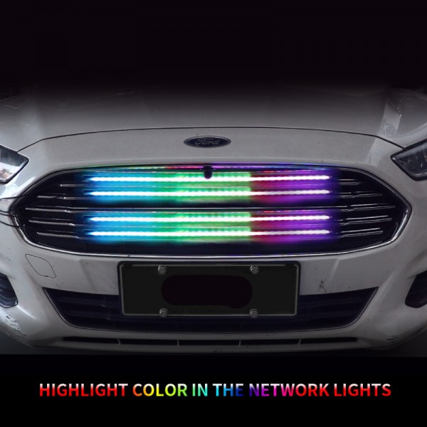 Car SUV Grille Decoration Flexible Light Strips with remote control