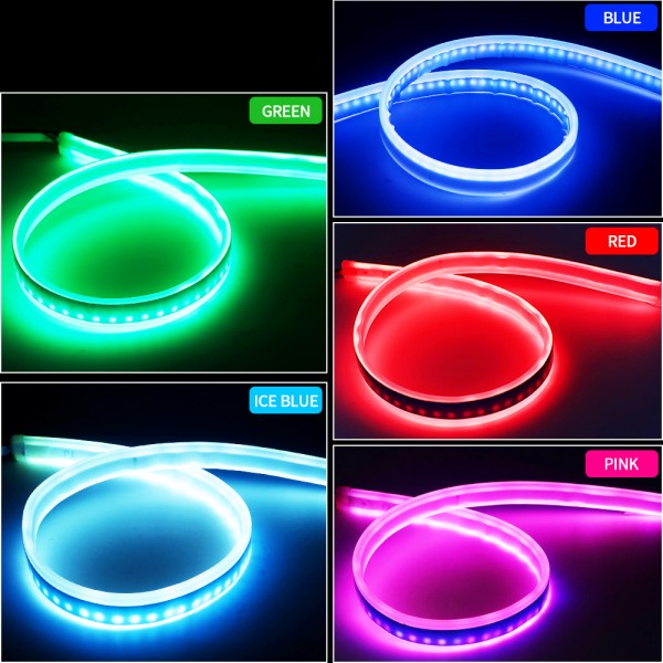 Super slim Dual Color Soft Led Flexible drl Turn Signal
