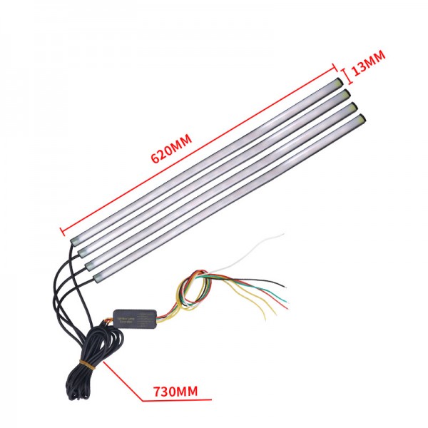 Waterproof DC12V SMD colorful Car SUV Grille Decoration Flexible Light Strips