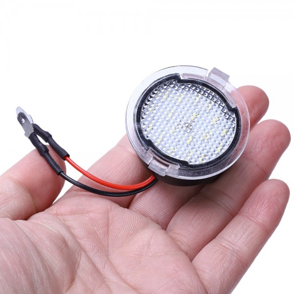 LED Under Side Mirror Light Puddle Lamp Car Rearview Mirror Lamp for Ford EDGE MONDEO EXPLORER TAURUS F-150