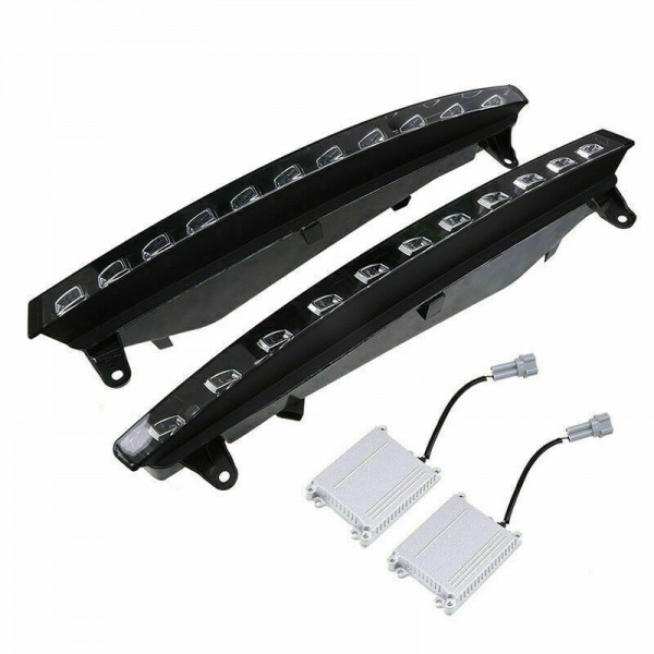 For Audi Q7 2007-2009 22-LED DRL Daytime Fog Light Running with turn Signal