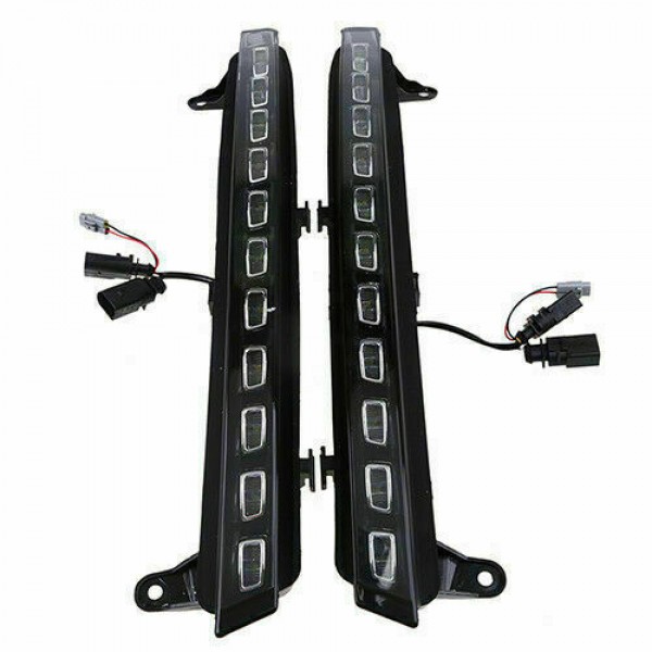 For Audi Q7 2007-2009 22-LED DRL Daytime Fog Light Running with turn Signal