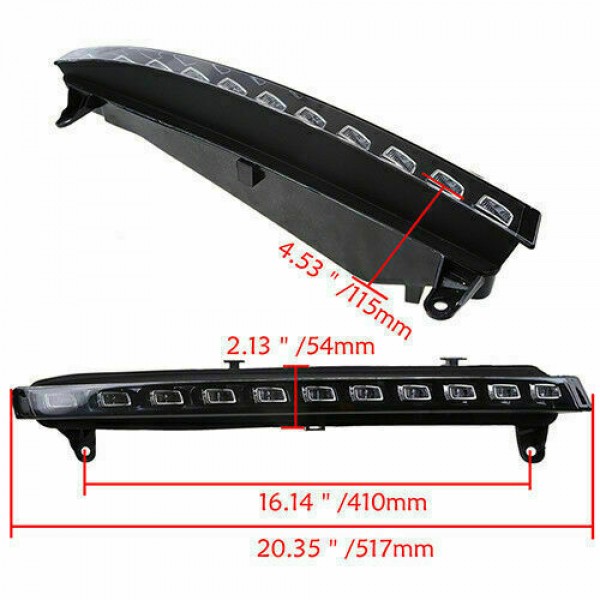 For Audi Q7 2007-2009 22-LED DRL Daytime Fog Light Running with turn Signal