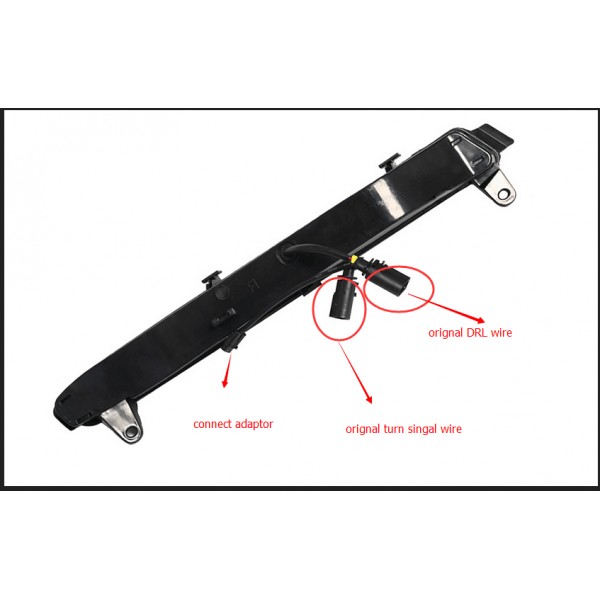 For Audi Q7 LED DRL 2010-2015 Dynamic Yellow white Turn Signal Lamp Waterproof LED Daytime Running Light 