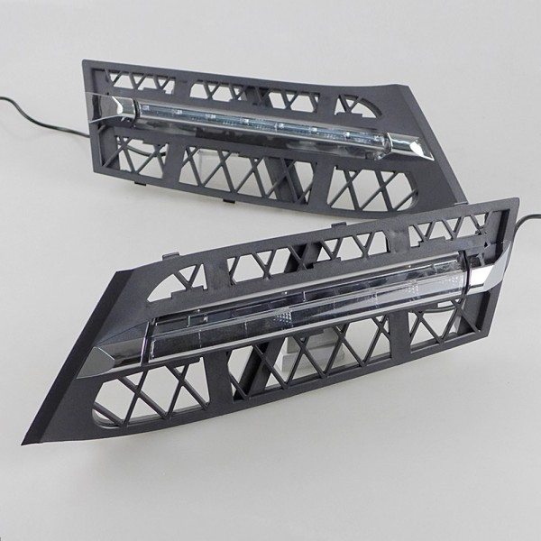 White LED Daytime Running Front Fog Lights DRL for BMW 5-Series GT 2009-2012