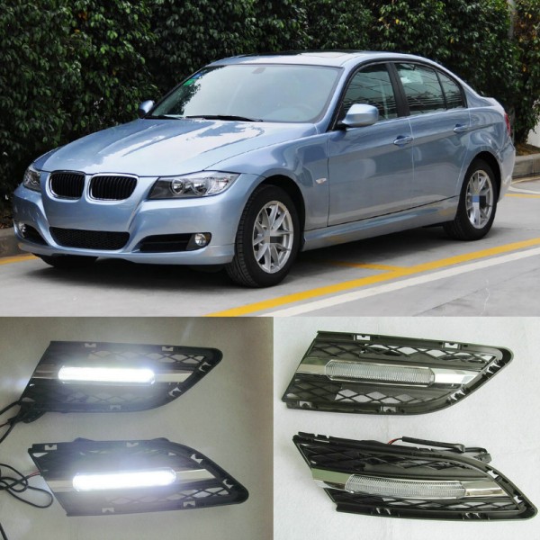  Car LED DRL For BMW E90 3series 328i 320i 323i 325i 330i 2010 2011 2012 Daytime Running Lights Daylight Fog lamp