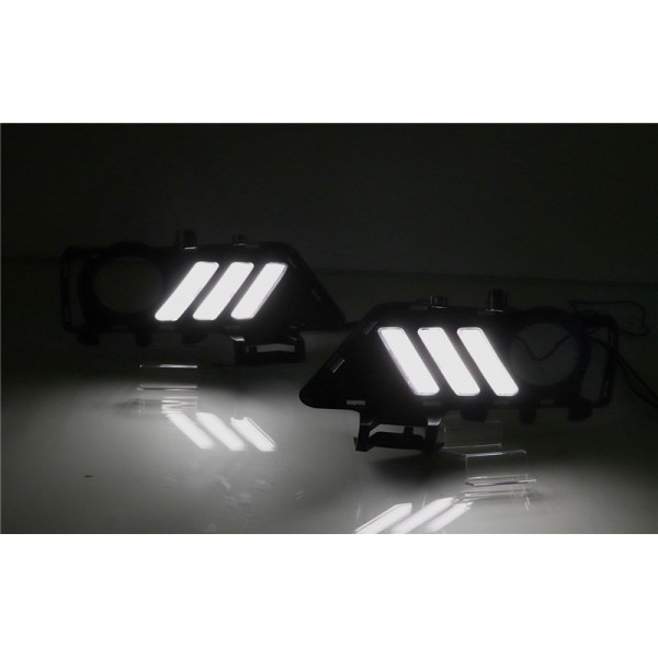  Auto DRL 12V LED Bumper Running Daytime Light Yellow Turning Signal Light Fog Lamp For BMW F30 F35 3 Series 2013-2019
