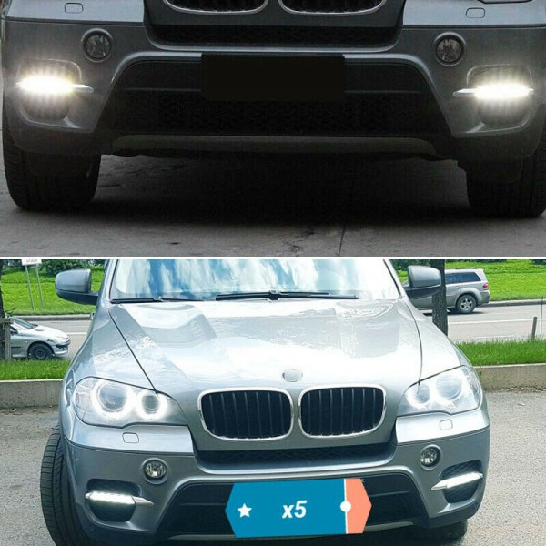 For BMW E70 X5 2011-2012 Fog Decoration cover DRL daytime running LED light