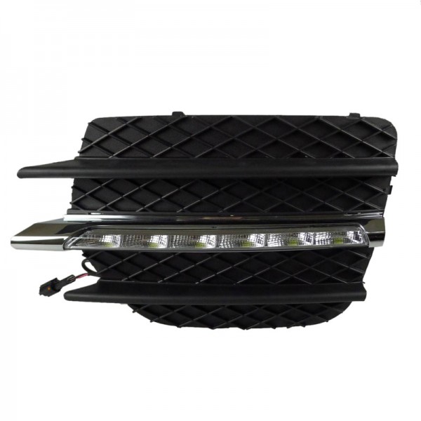 White LED DRL Daytime Running light Bumper Fog Lamp Covers For BMW X6 E71 2010 2011 2012