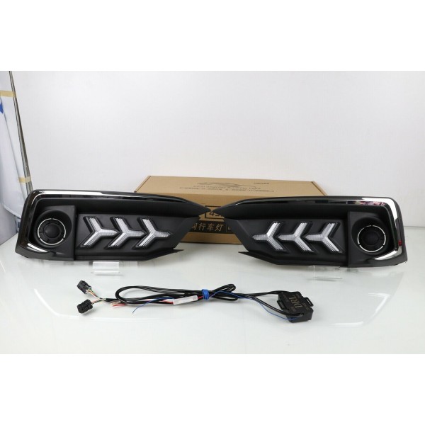 Car DRL Daytime Running Light LED Fog Lamp Turn Signal Fit Honda Civic 2016 2017 2018