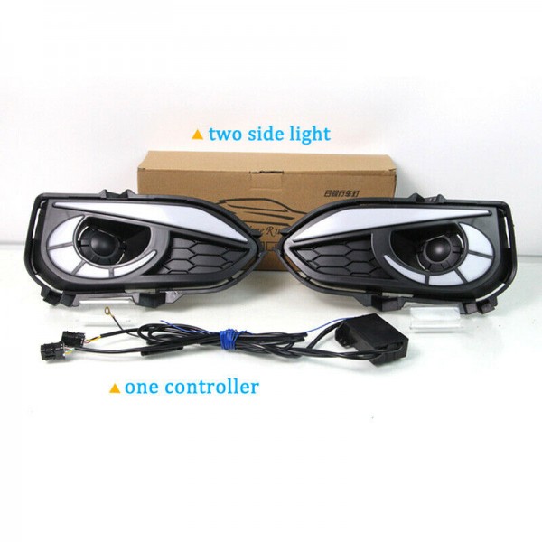 Car LED DRL Daylihgts For Honda Fit Jazz 2017 2018 